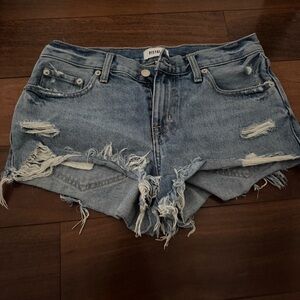 Pistola Blue Distressed Jean Shorts